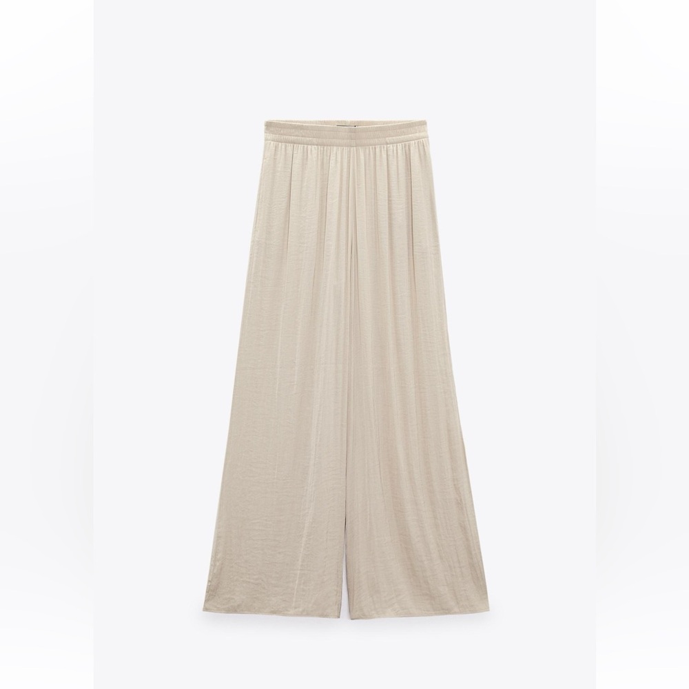 Zara Cream Flare Pants altered for shorter length for 5’4 and below!